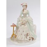 Royal Worcester figurine, from the 'Graceful Arts' series, 'Poetry', No. 705, CW384, with a