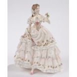 Royal Worcester Collection figurine - 'The Fairest Rose', inspired by the romance of the Victorian