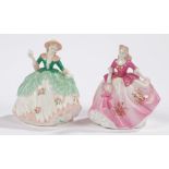 Two Coalport figurines, the 'Fairest Flowers' series, consisting of 'Flora' and 'Daisy', both with