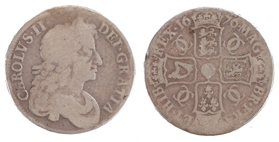 Charles II Crown, (1660-1685) OCTAVO, 1676 (S. 3358)