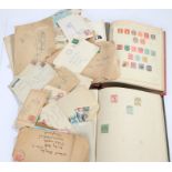 New Zealand collection in 2 albums + envelopes including 1st flight Tasmania, mainly pre World War
