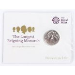 Royal Mint, The Longest Reigning Monarch 2015 £20 Fine silver coin