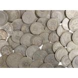Pre 1947 coins, to include Half Crowns, Two Shillings and One Shilling coins, (qty)