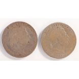 George III Crown (1760-1820) 1820 x 2 (S. 3787) (2)