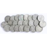 Collection of pre 1947 Two Shilling coins, (23)