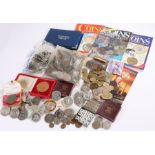 Collection of coins, to include Crowns, Two Pence and One Pence pieces, boxed Festival of Britain