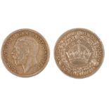 George V "wreath" Crown, date above wreath 1933, (S.4036)