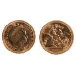 Elizabeth II Half Sovereign, 2000 St George and the Dragon