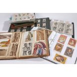 Cigarette and trade cards, mixed lot in album and folders, to include Lyons maid, Players, etc