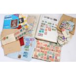 Stamp albums and loose examples