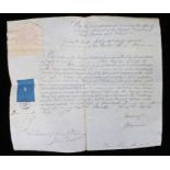 Victorian Royal Naval officers commission to Commander Joseph Martin Mottley, dated the 24th January