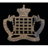 Cap badge to the Royal Gloucestershire Hussars ( Yeomanry ) two loops to the reverse