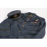 Second World War Royal Air Force Volunteer Reserve uniform to a Flight Lieutenant, rank badges to