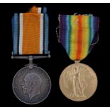 First World War casualty pair, 1914-1918 British War Medal and Victory Medal ( S-20527 PTE. J.