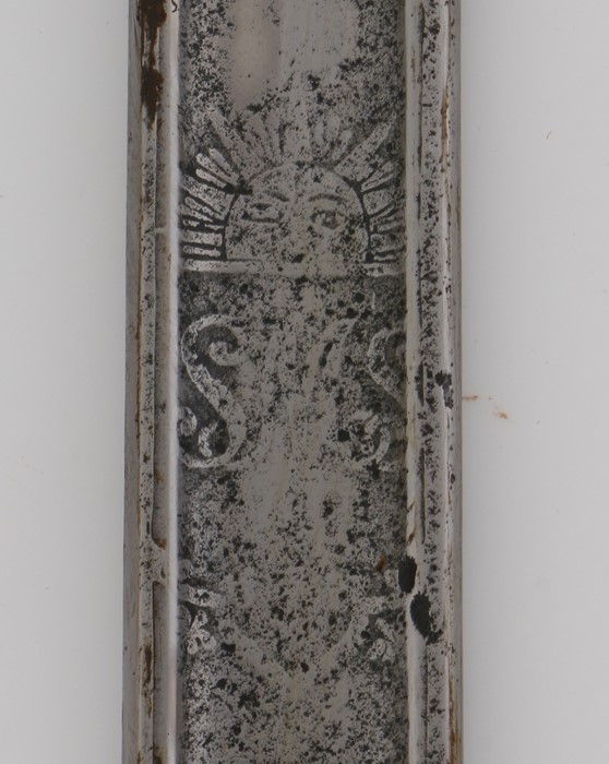 George V/VI 1897 Pattern Officers Sword by Wilkinson, unusual etched blade with lotus leaf design, - Image 3 of 3