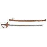 Spanish 1895 Pattern Cavalry Troopers Sword, curved unfullered blade, marked on one side of