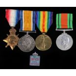 First World War Trio, 1914-15 Star ( A. DAVIS. ASST. STD. M.F.A. ) British War Medal 1914-1918,