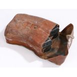 Warsaw Pact AK47 leather ammunition pouch with four magazines