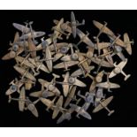 A quantity of Second World War Spitfire fundraising lapel badges, all slightly damaged with a