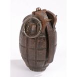 Second World War British No 36 Grenade, stamped with an ' M ' on the casing for Maxwells Ltd,St