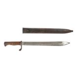 First World War German S98/05 'Butchers Blade ' Bayonet, single edged blade with wide fuller and