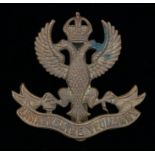 Cap badge to the Lanarkshire Yeomanry, slider to the reverse