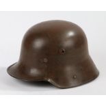 First World War German Model 1916 steel helmet by the maker Eisenhüttenwerk, Thale , maker