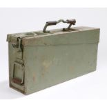 Post war Yugoslavian MG42/53 ammunition box, with 50 round ammunition belt ( empty) these were a