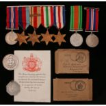 Second World War grouping, 1939-1945 Star, Africa Star with clasp ' 8th Army ', Italy Star, France