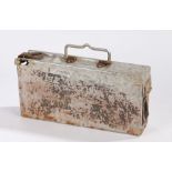 Second World War German MG34/42 lightweight aluminium ammunition box, Waffenamt stamp, manufacturers