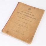 1919 publication, 'The Advance of the Egyptian Expeditionary Force, July 1917 to October 1918' ,