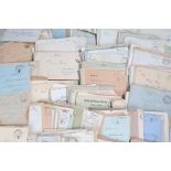 Large collection of Second World War German Feldpost letters with ink postal stamps from 1940 to