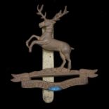 First World War cap badge to the Huntingdonshire Cyclist Battalion, slider to the reverse, K&K 1870