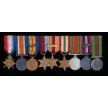 Miniature medal grouping, 1914-15 Star, 1914-1918 British War Medal, Victory Medal with M.I.D.