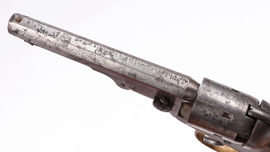 A scarce American Civil War Era Cooper's patent pocket model percussion revolver, double action, 5 - Image 2 of 3