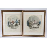 W H Banbury pair of prints, Evening, or the Man of Feeling, together with Morning, or the Man of