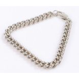 Silver chain link bracelet, 20cm long, 31.8gNo visible condition issues