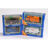 Corgi, a collection of four boxed examples, London Taxi, Biffa refuse truck, Sweeper truck and