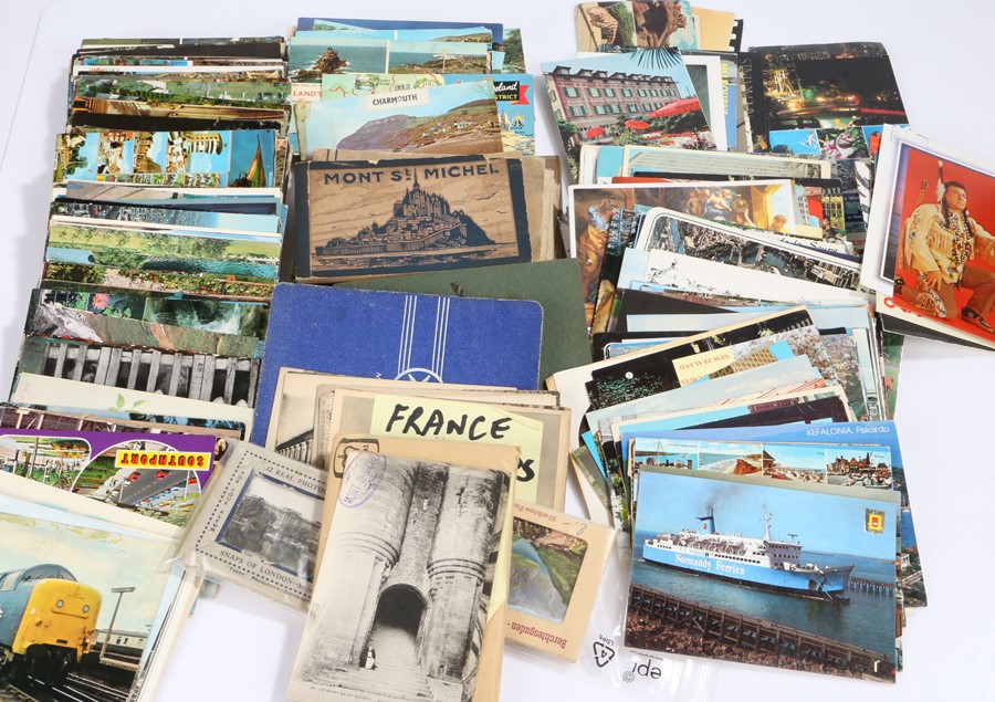 Collection of postcards, to include Malta, France, London, Yorkshire, also together with ephemera,