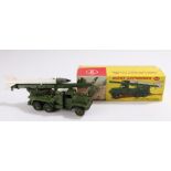 Dinky Supertoys Honest John missile launcher No 665, boxedFAB1 and helicopter boxes in poor