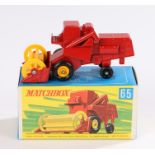Matchbox Combine Harvester 65, boxed as new