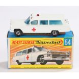 Matchbox Superfast Cadillac Ambulance new 54, boxed