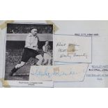 An impressive collection of 1940's to the 1960's Sporting Autograph collection, mainly Football,