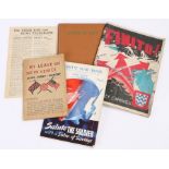 World War II booklets, to include My Leave in Venice, Earby's War Book, The Tiger Rag and Bush