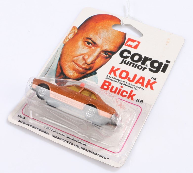 Corgi junior Kojak Buicl 68 card backed