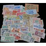 Banknotes, Worldwide, to include Peru, Russia, Romania, Transnistria, etc, (qty)