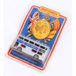 Matchbox Souvenir Jubilee Bus card backed