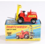 Matchbox Superfast Fork Lift Truck new 15, boxed as new