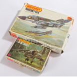 Matchbox 1-72nd Scale kits, to include HS. KK-1 Harrier and Phantom F-4M/K, (2)