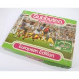 Subbuteo European Edition table football set, France vs West Germany, boxed Goals are missing from